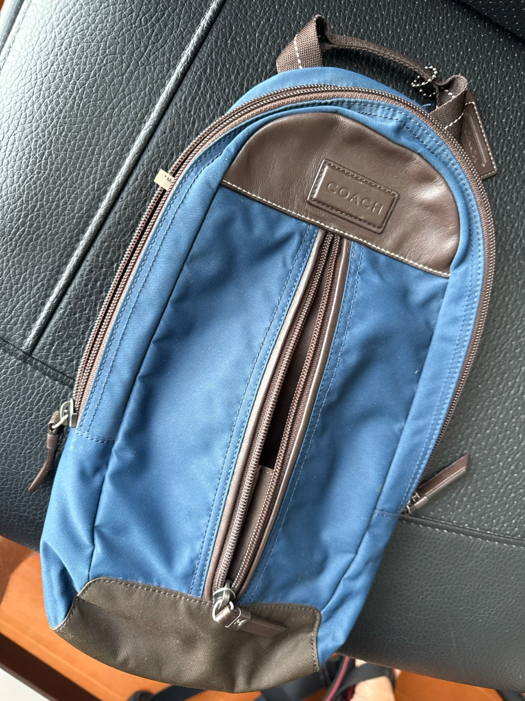 Coach Blue Sling Bag - photo 3