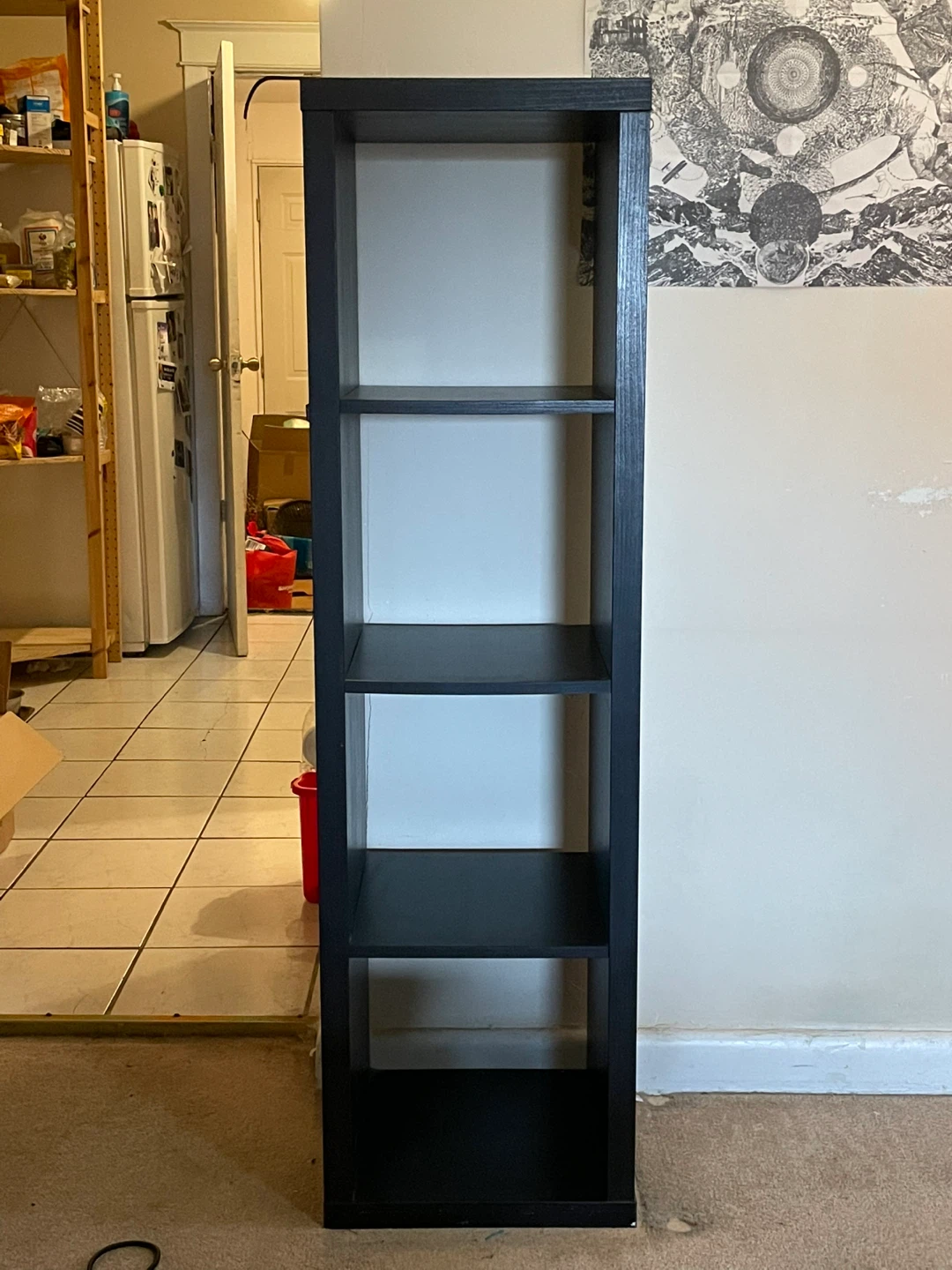 IKEA Kallax Black Shelving Unit