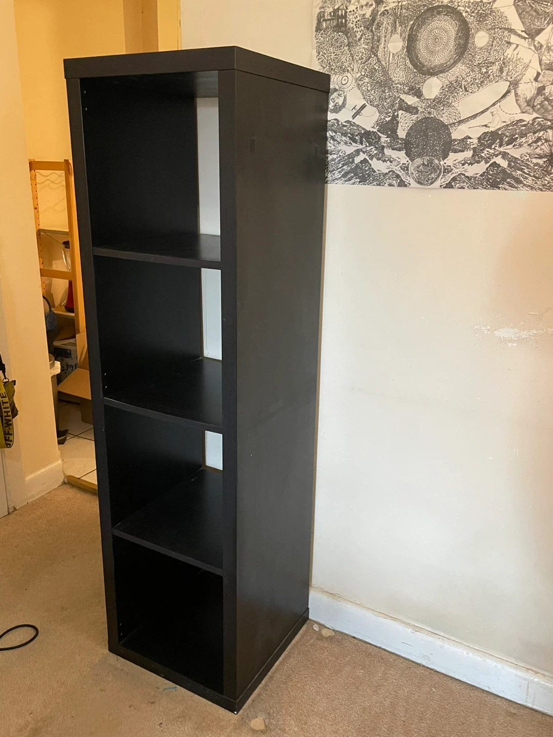 IKEA Kallax Black Shelving Unit - photo 2