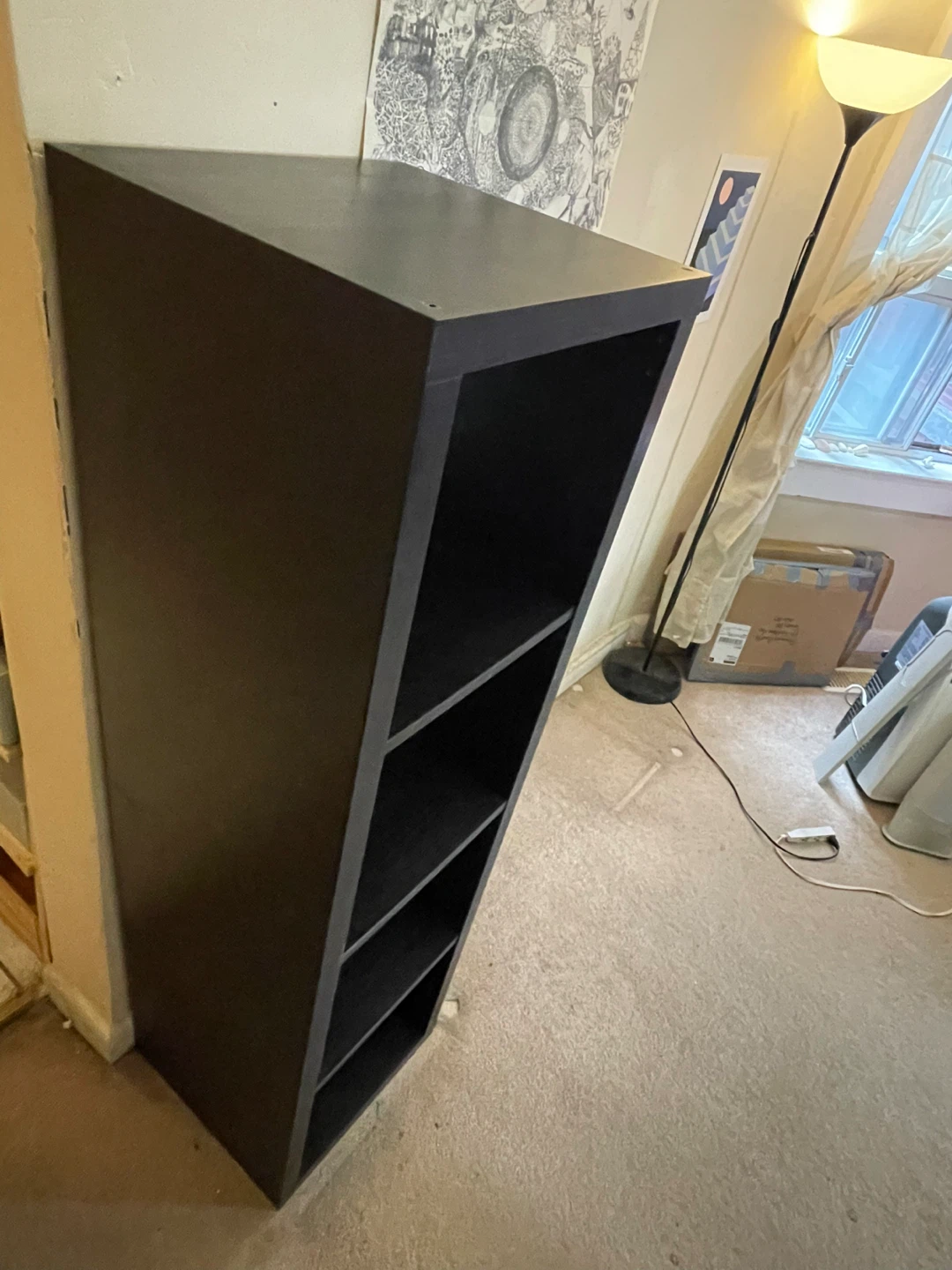 IKEA Kallax Black Shelving Unit - photo 3