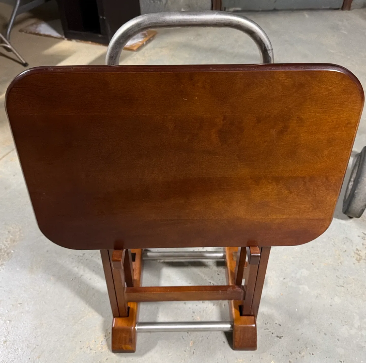 Wooden Folding TV Tray Table