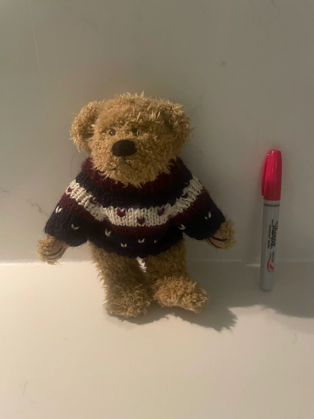 🏈Small plush teddy bear with sweater