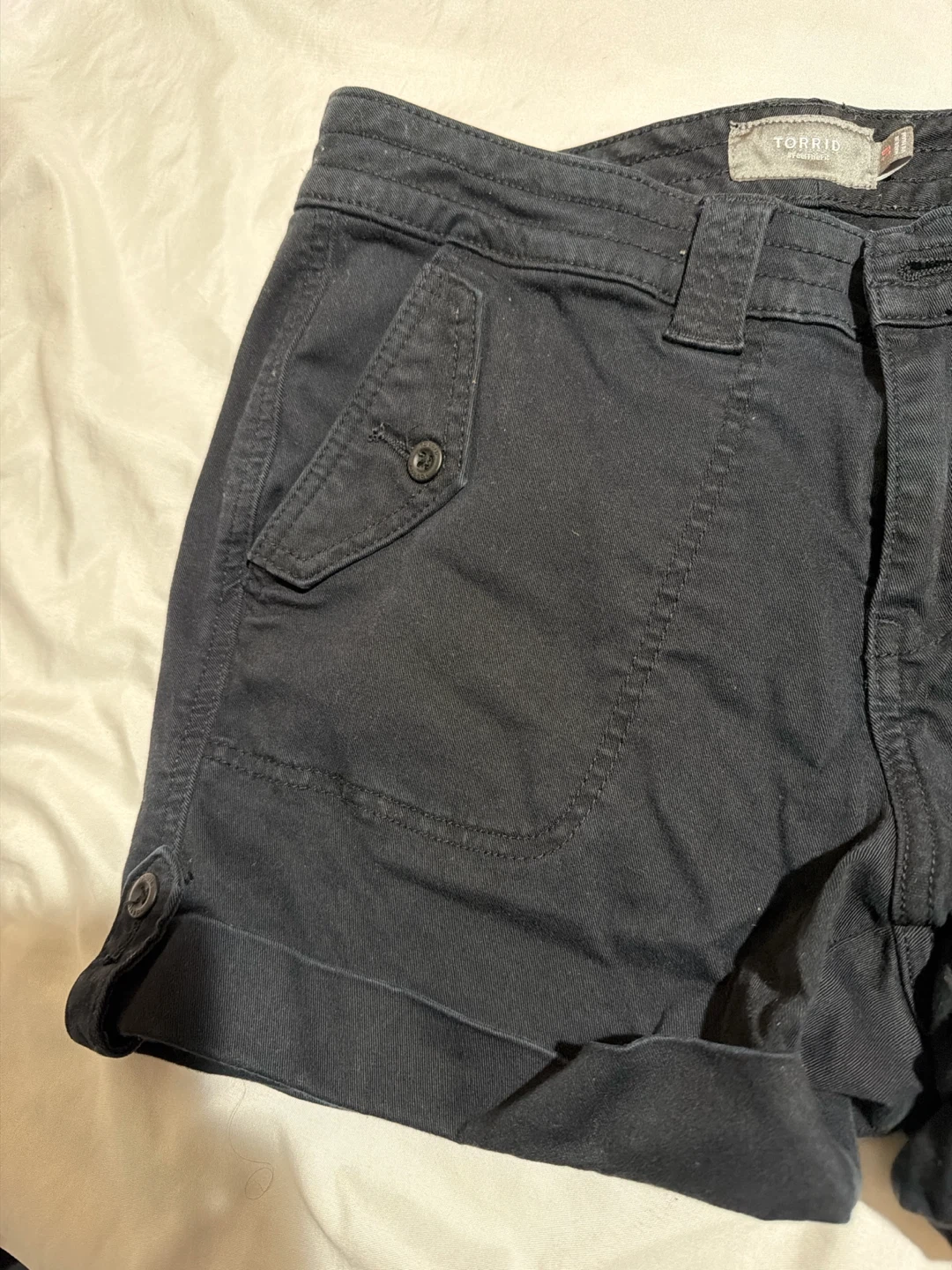 Torrid Black Utility Shorts Size 10 🏈🏈🏈 - photo 3