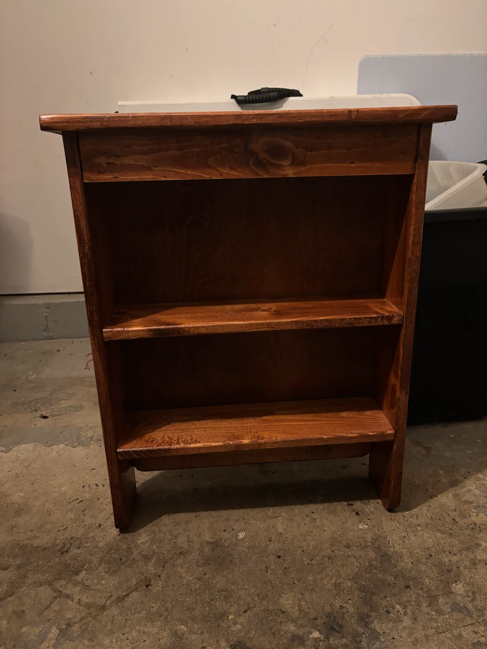 Small Wooden Wall-Mounted Shelf