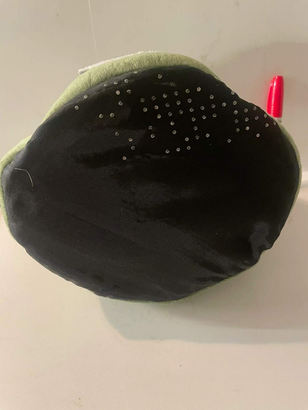 🏈Green Plush small Pet Cave Bed - photo 2