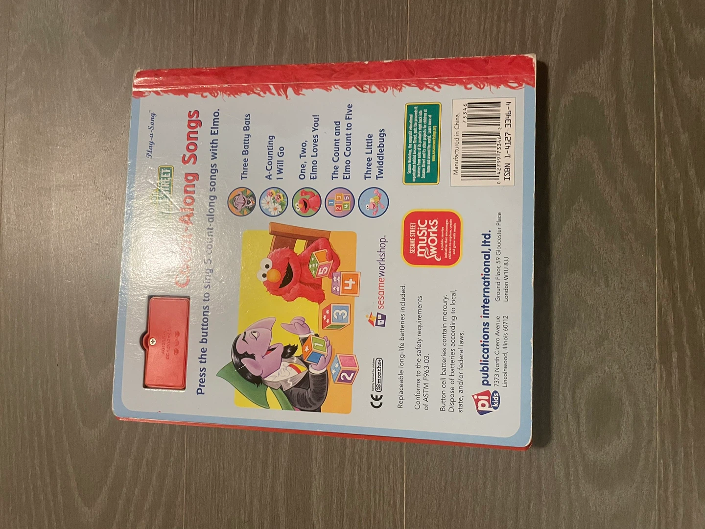 🏈Sesame Street Count-Along Songs Play-a-Song Book - photo 2