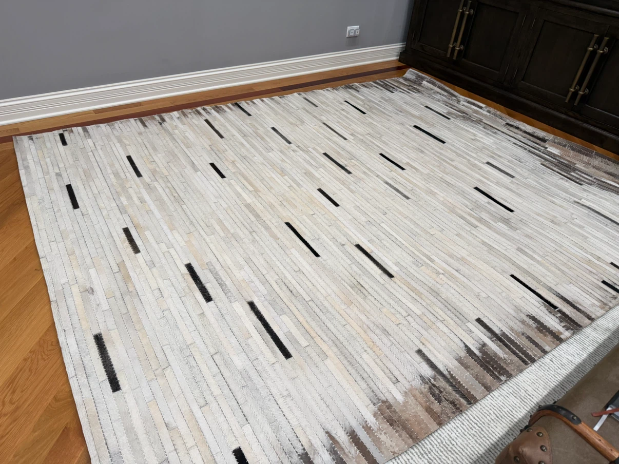 Cowhide Patchwork Area Rug - photo 2