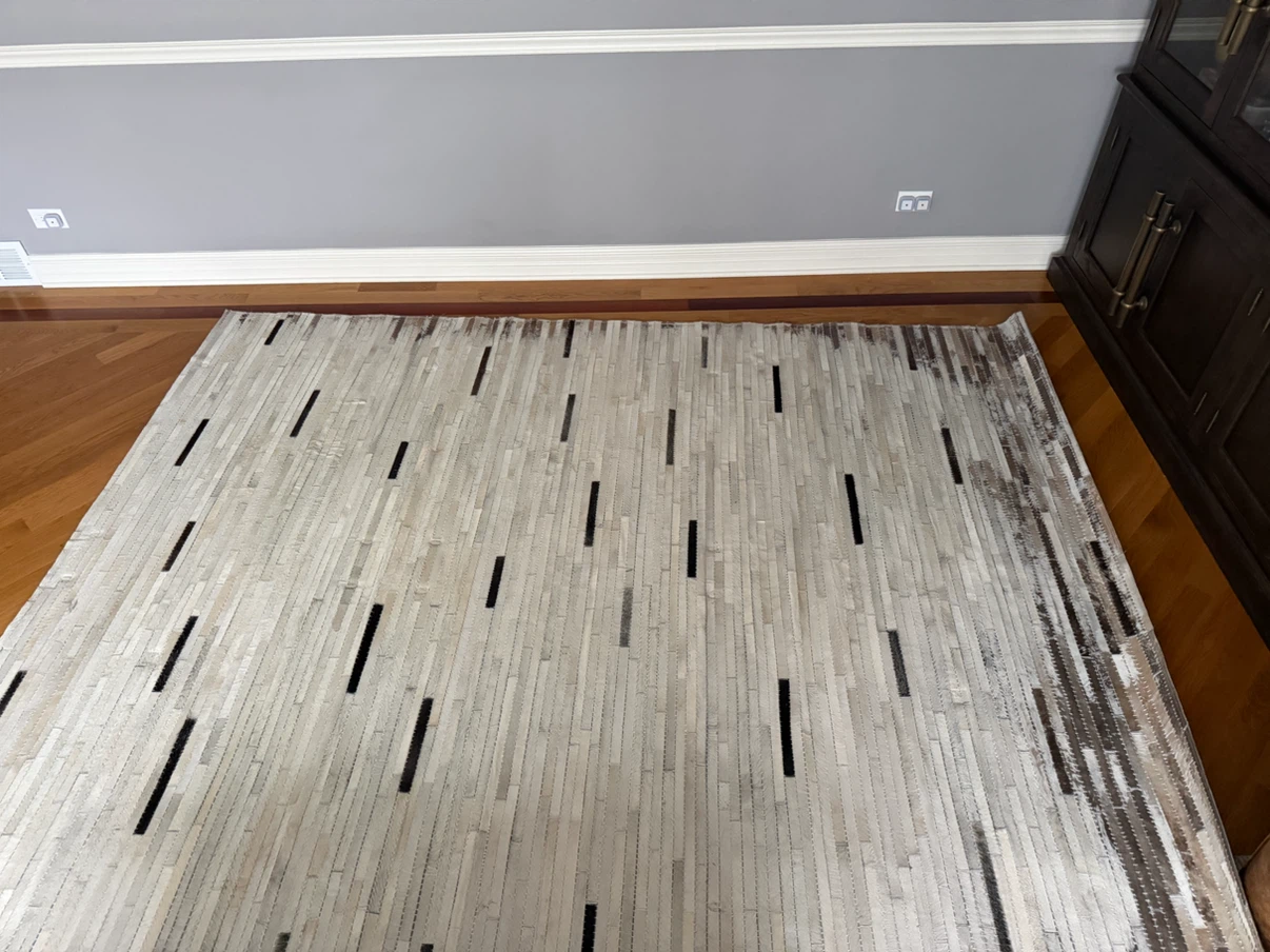 Cowhide Patchwork Area Rug - photo 3