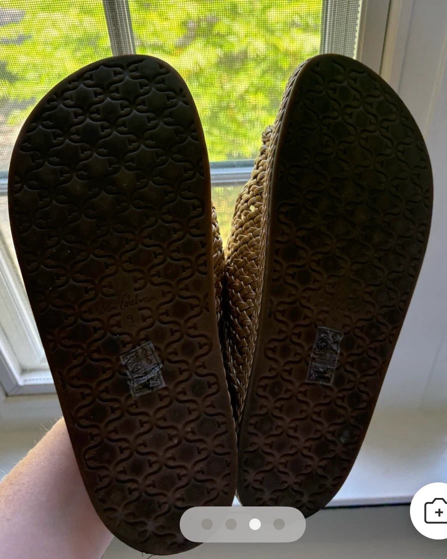 Sam Edelman Gold Braided Sandals Size 9 - photo 3