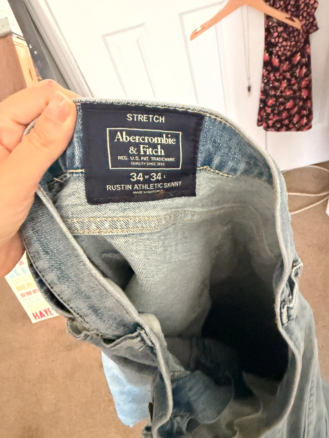 Abercrombie & Fitch Rustin Athletic Skinny Jeans 34x34 - photo 3