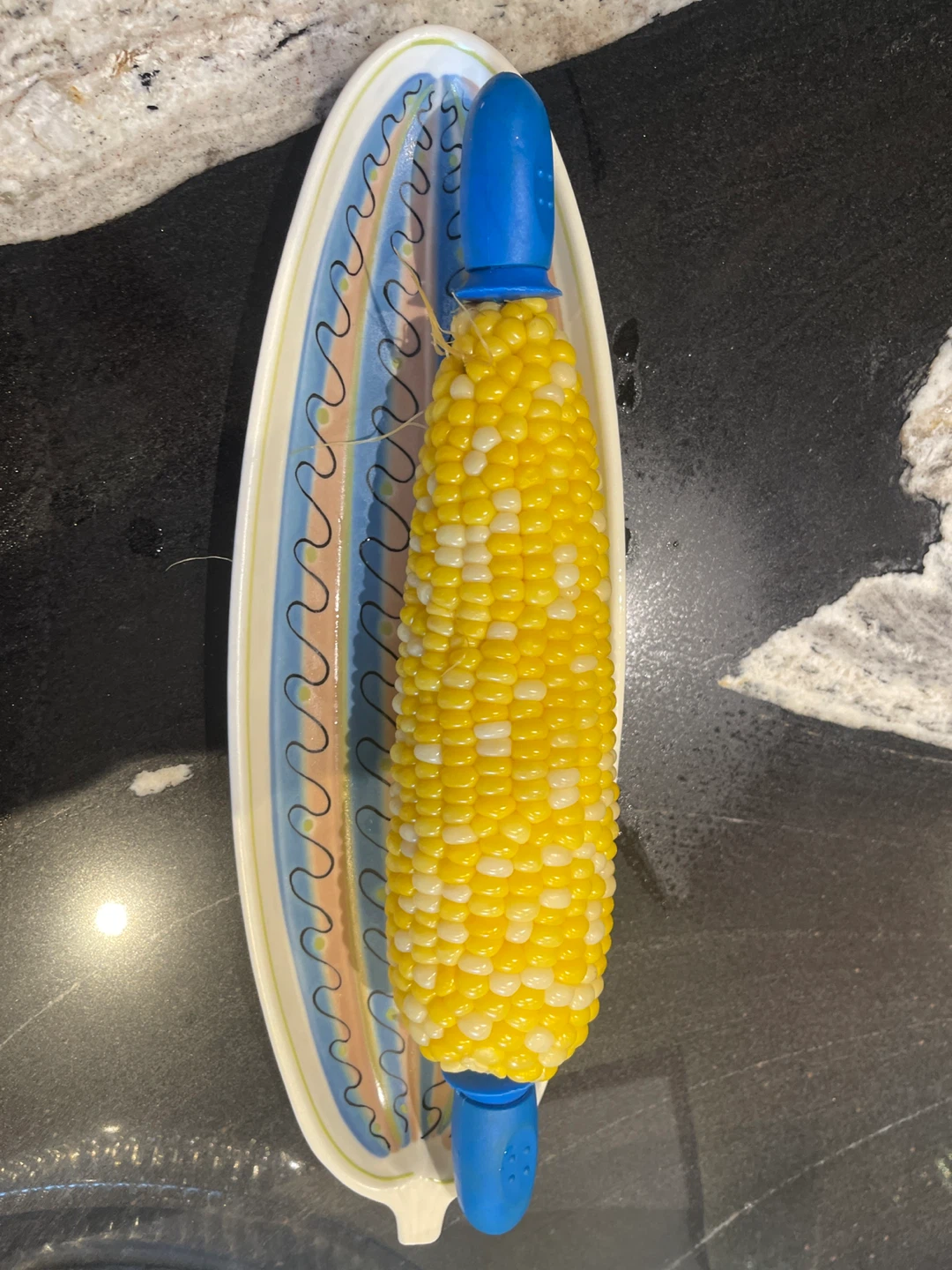 Vintage Poole Pottery Corn Dish - photo 4