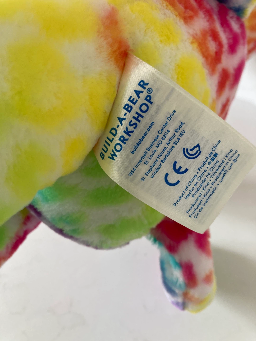 🏈Build-A-Bear Workshop Rainbow Leopard Plush - photo 2
