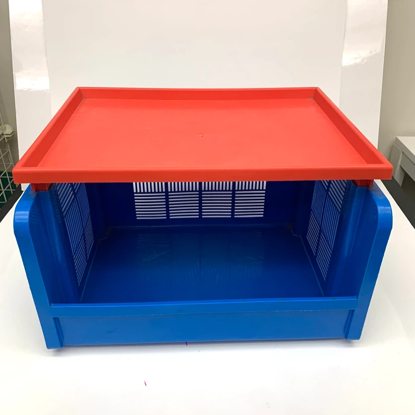Kids Storage Bin Toy Organizer Plastic Basket Blue Red