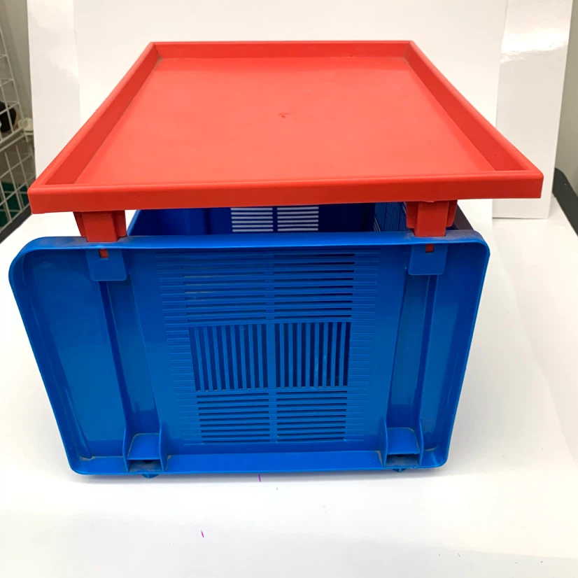 Kids Storage Bin Toy Organizer Plastic Basket Blue Red - photo 4