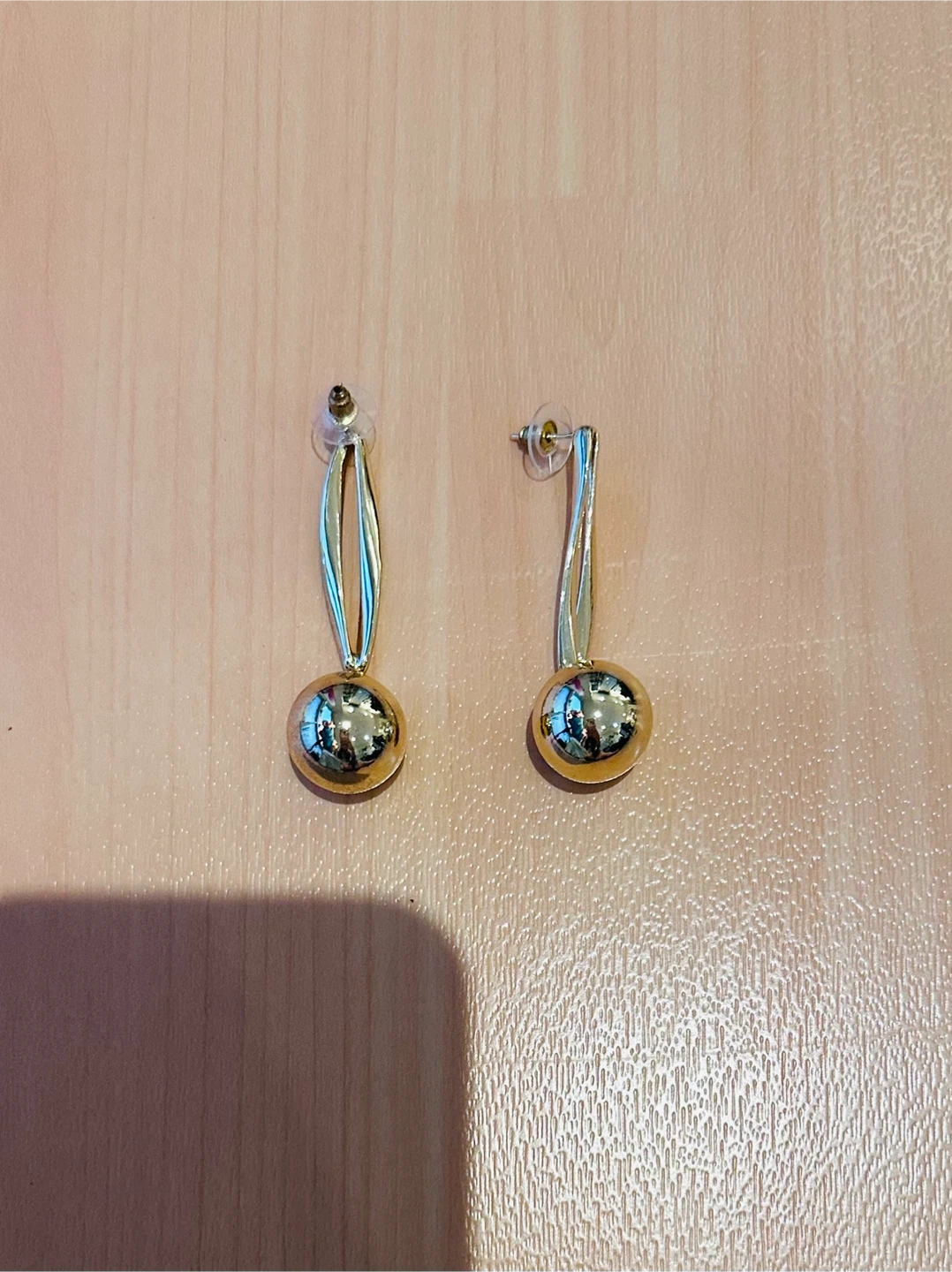 Gold-Tone Drop Earrings🏈