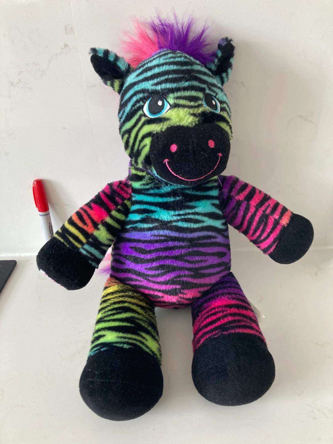 🏈Build-A-Bear Workshop Rainbow Zebra Plush