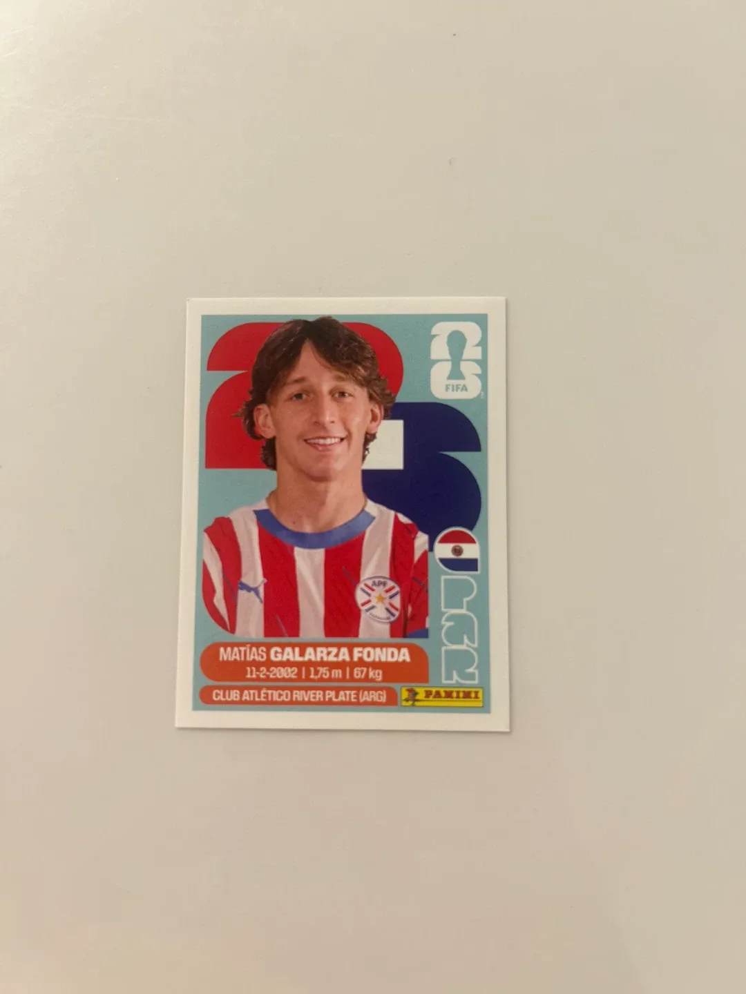 Panini FIFA World Cup 2026 Matias Galarza Fonda Sticker