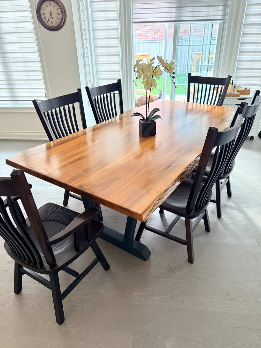 Custom live edge dining set (Top Shelf Woodshop)