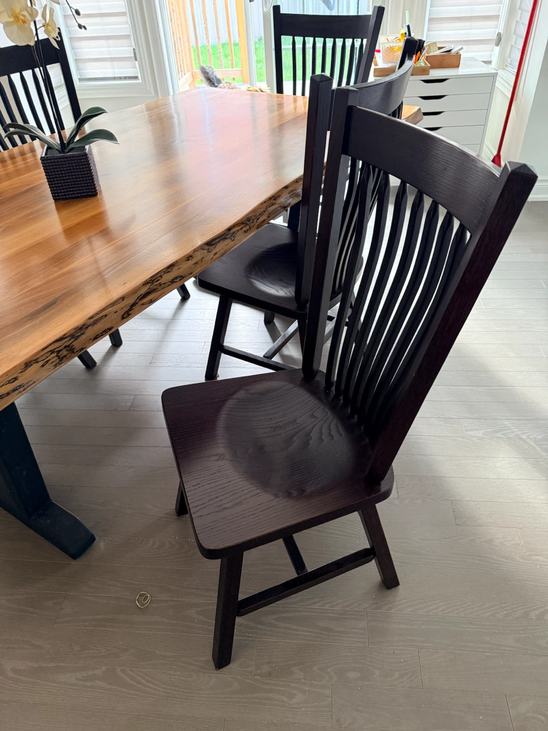Custom live edge dining set (Top Shelf Woodshop) - photo 3