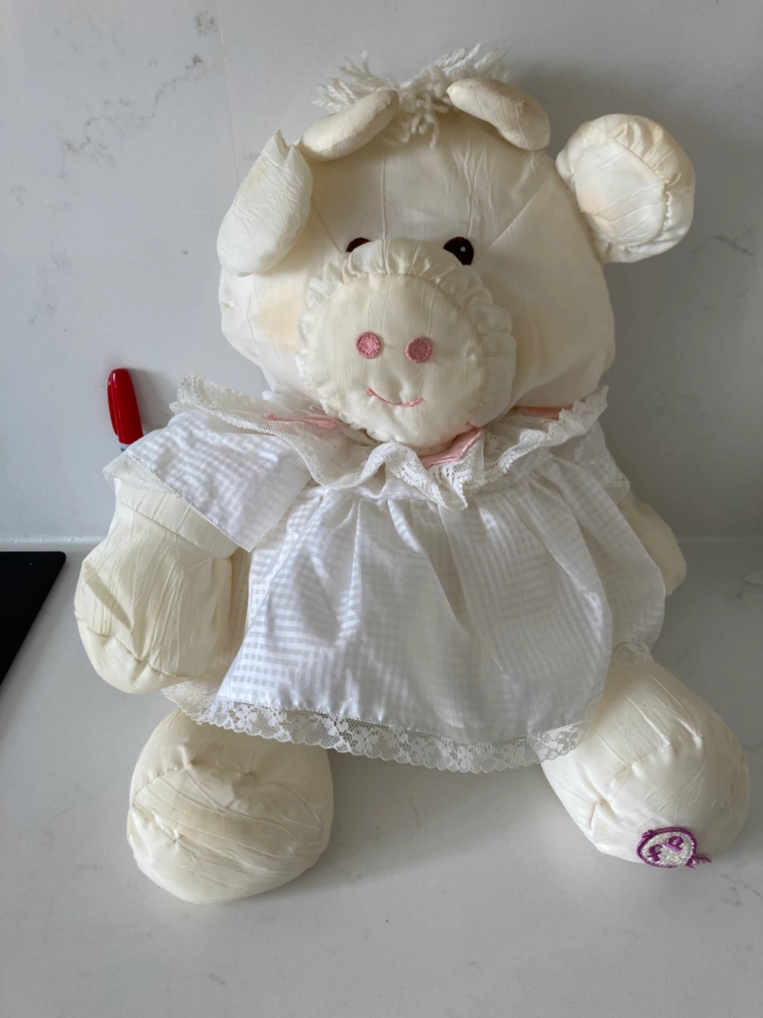 🏈Vintage 1986 Fisher-Price Pig Plush