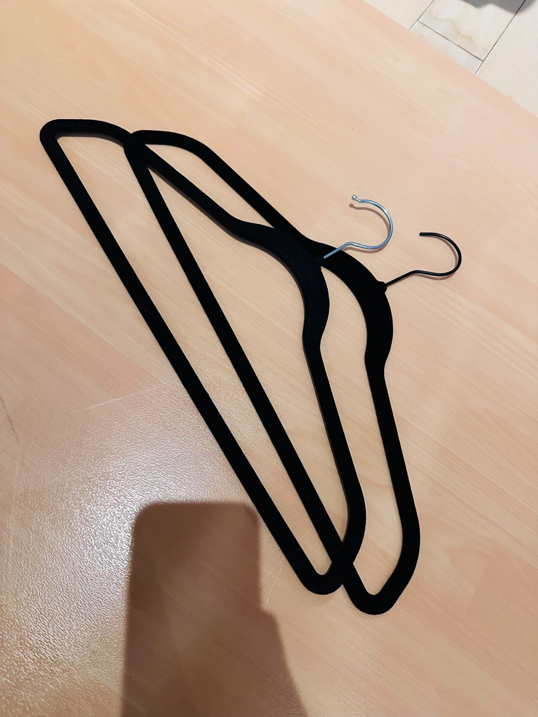 Two Black Velvet Hangers🏈