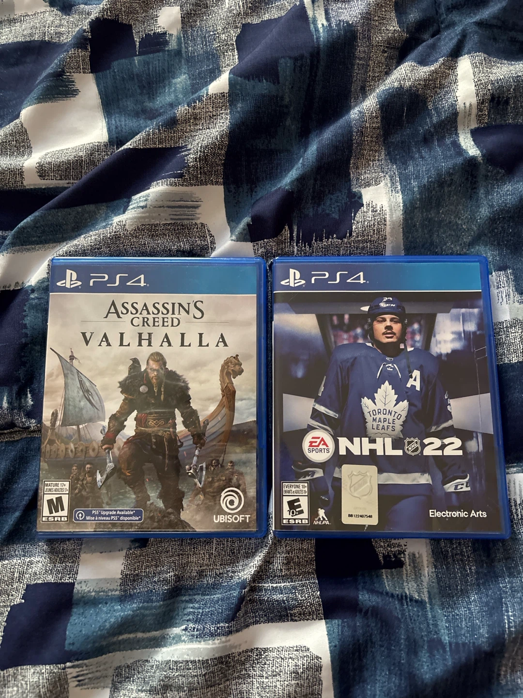 PS4 Games Assassin's Creed Valhalla and NHL 22