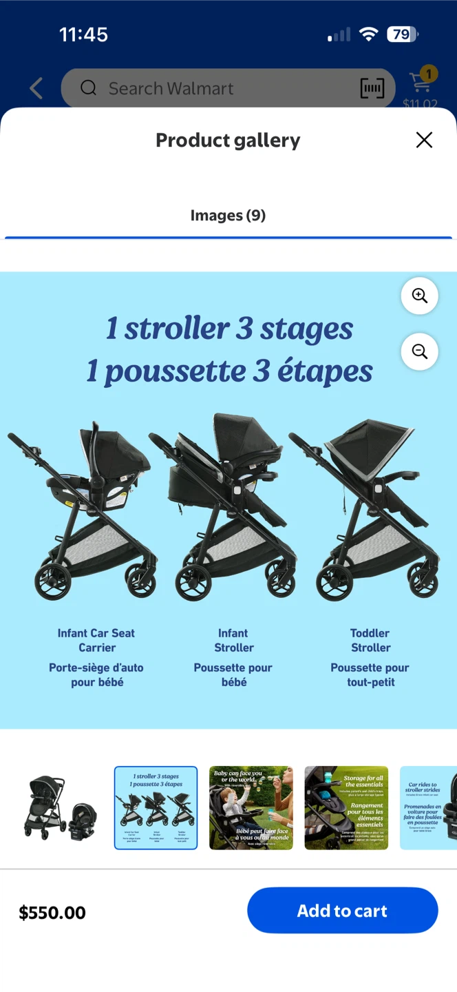 Graco 3-in-1 Stroller and Infant Car Seat System