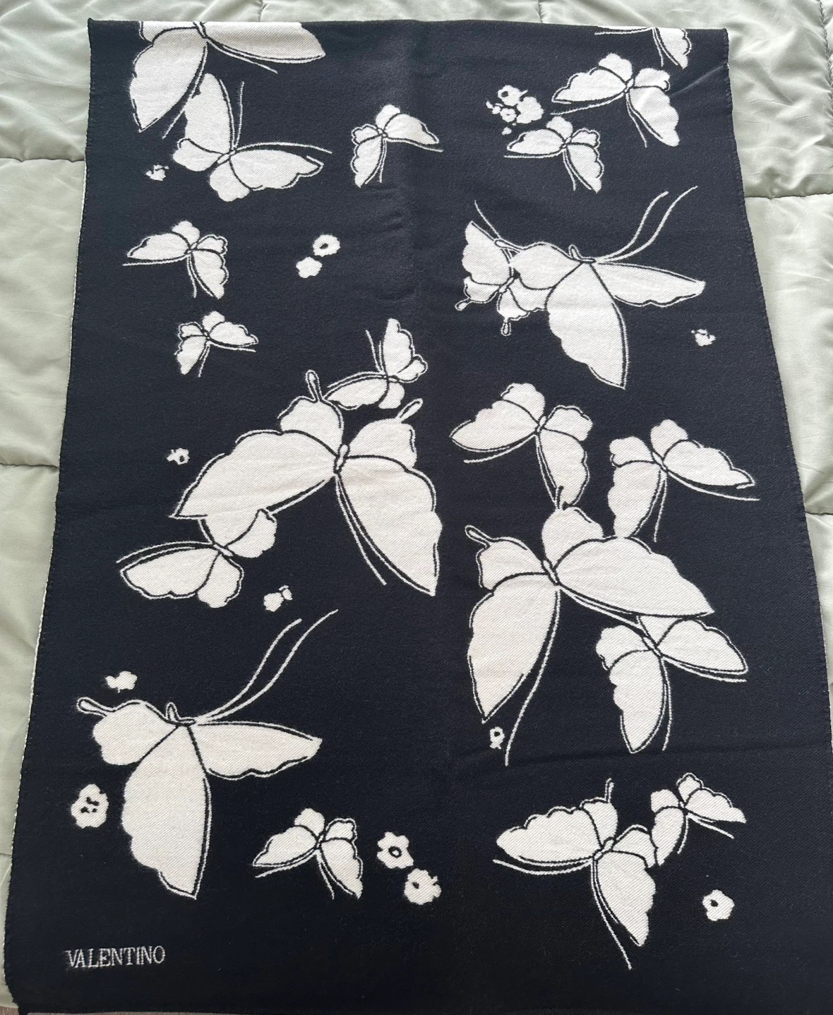 Brand NEW Valentino Butterfly Wool Scarf - photo 2