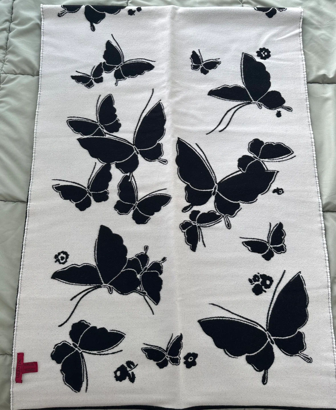 Brand NEW Valentino Butterfly Wool Scarf - photo 4