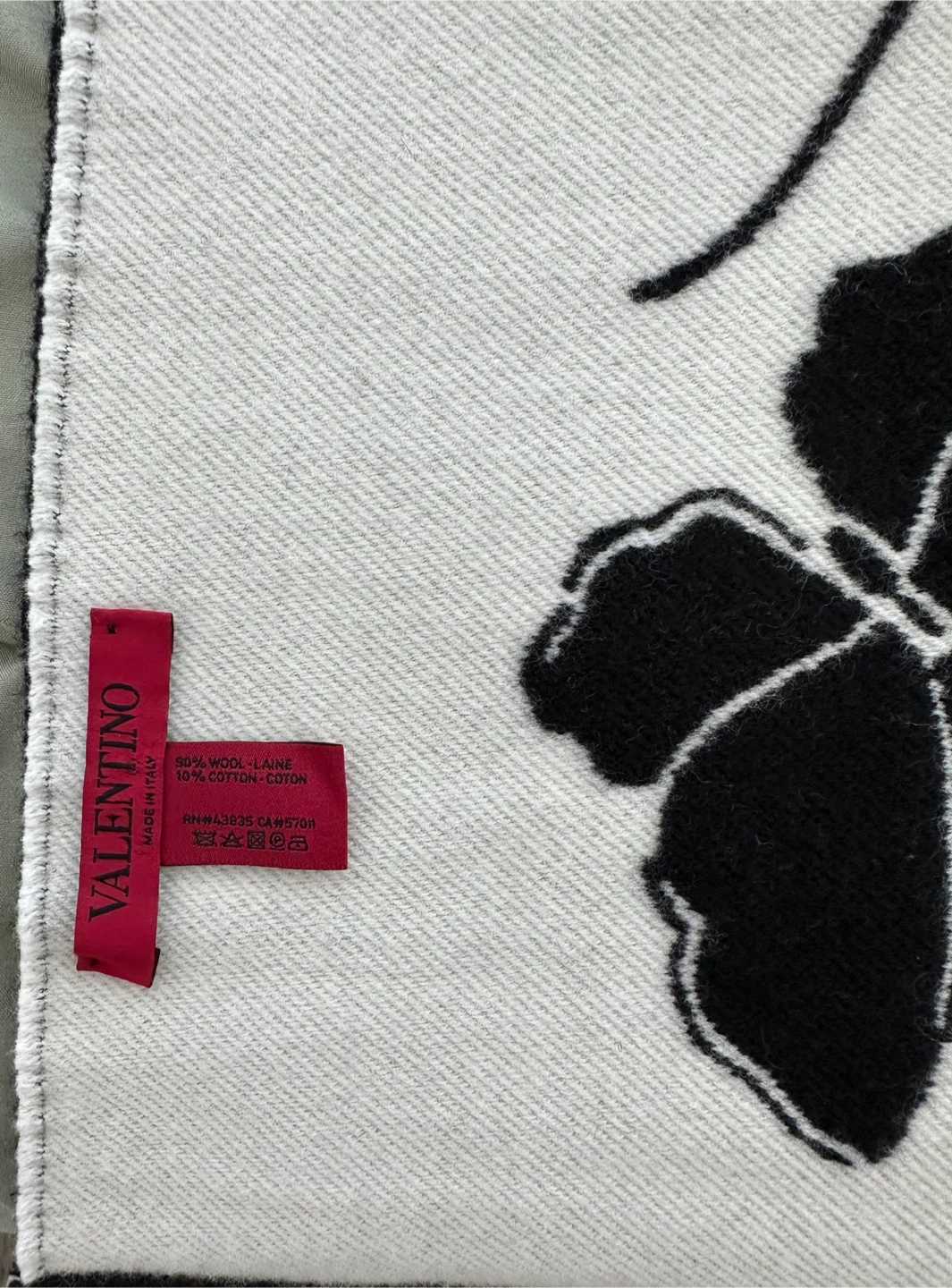 Brand NEW Valentino Butterfly Wool Scarf - photo 5