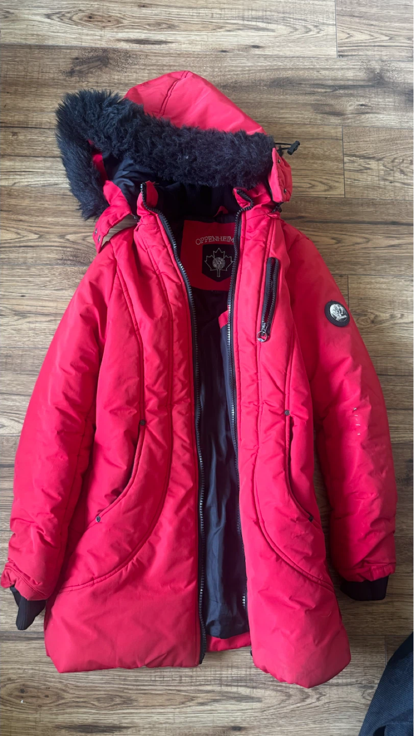 Oppenheim Red Winter Parka with Hood