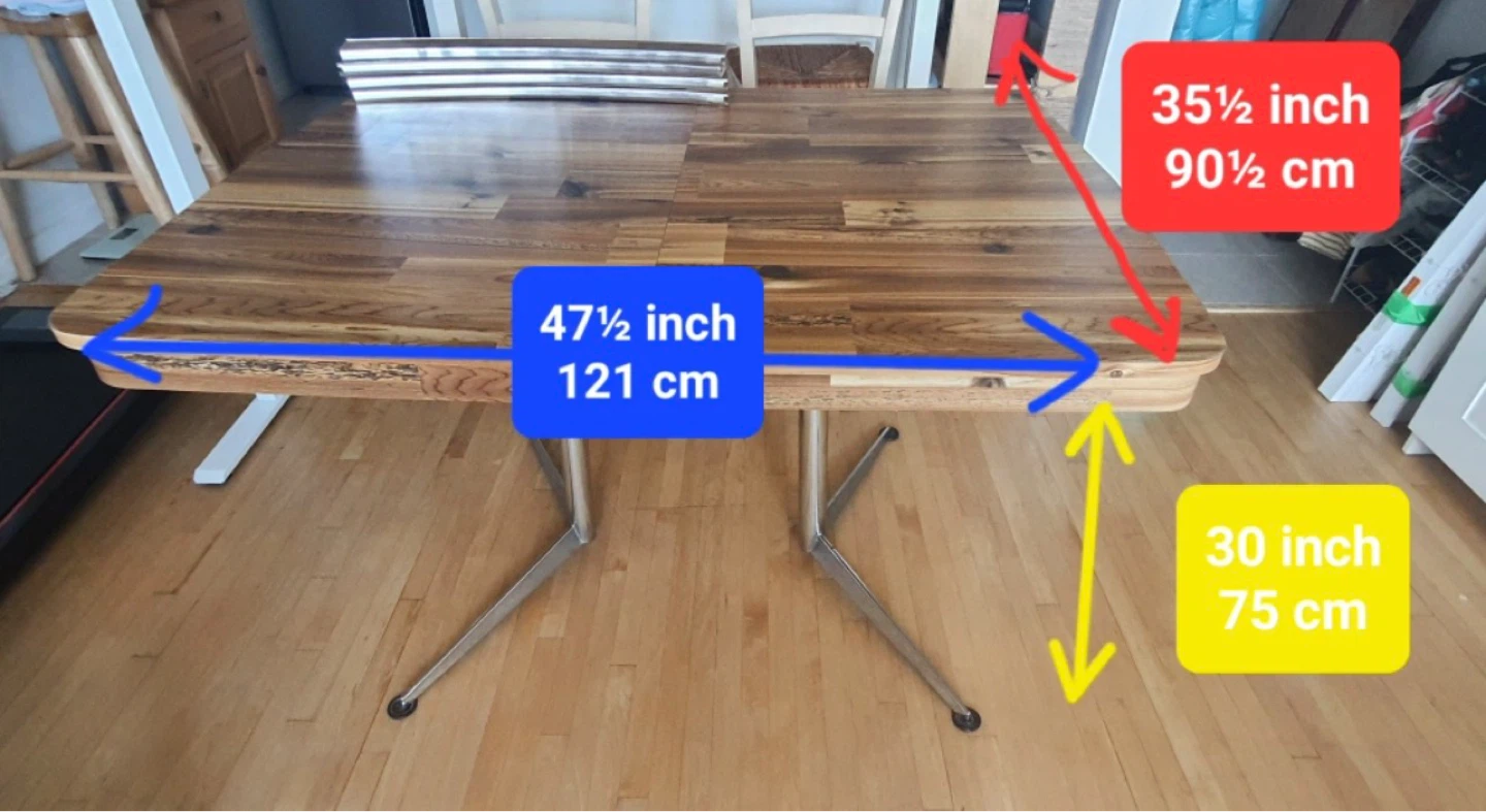 Solid wood dining table - photo 2