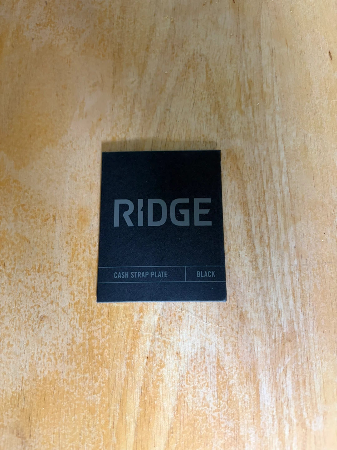 Ridge Cash Strap Plate - Black