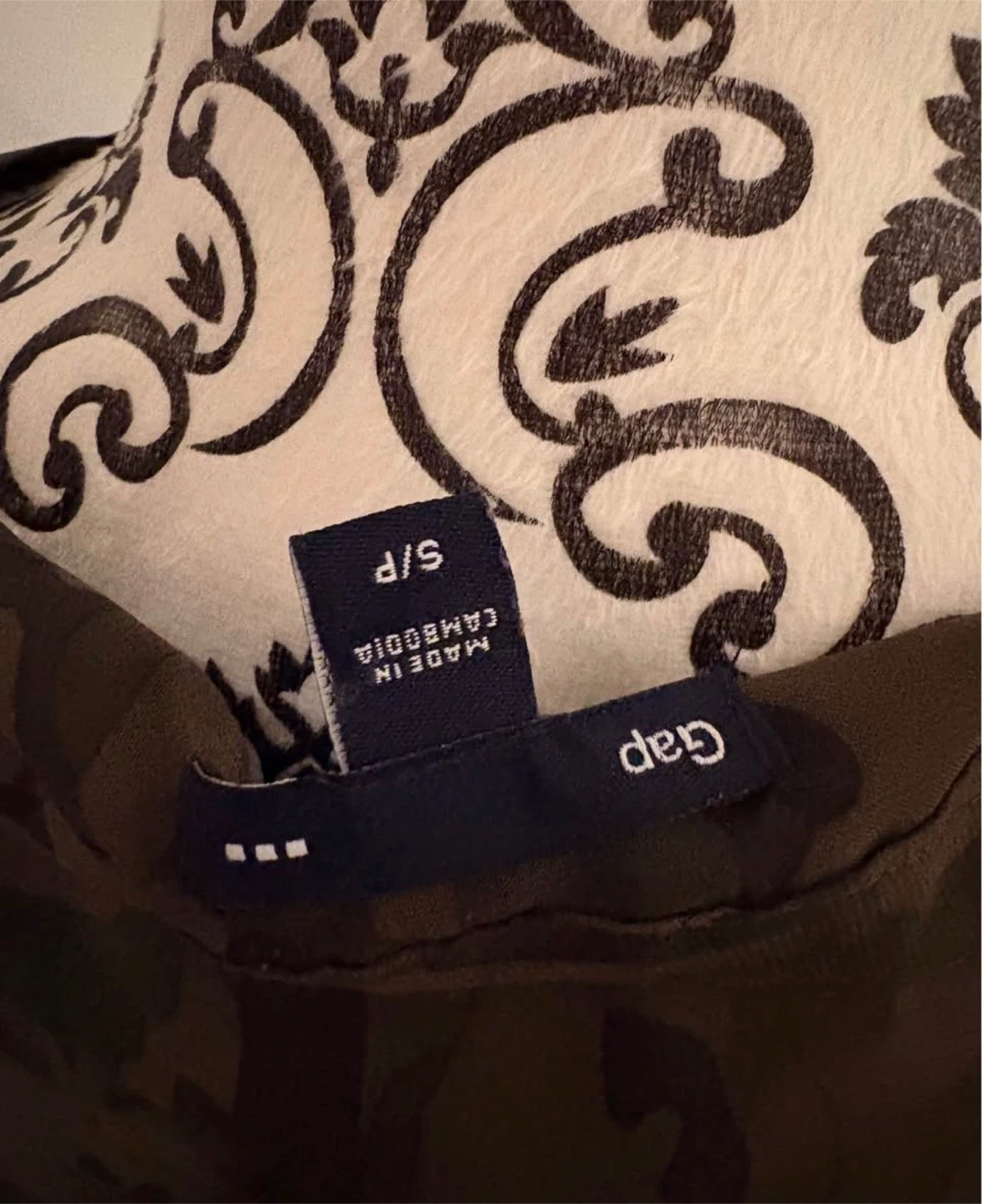 Gap Camo Print Long Sleeve Blouse - photo 3