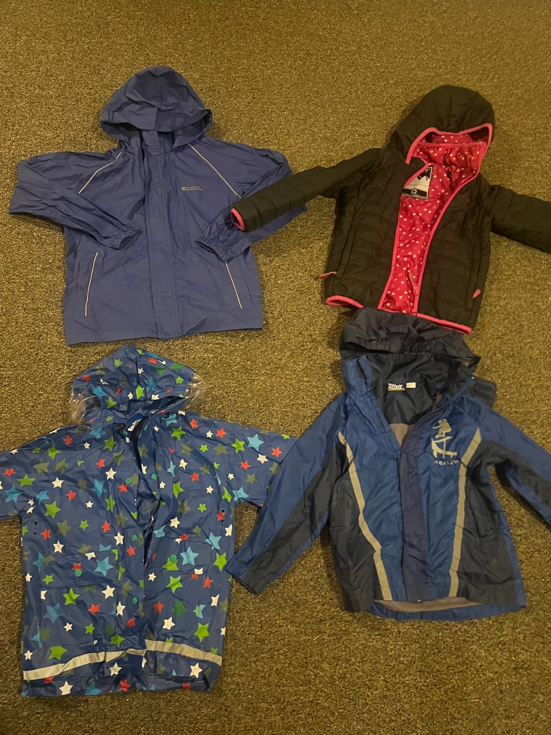 Assorted Children's Winter and Rain Jackets