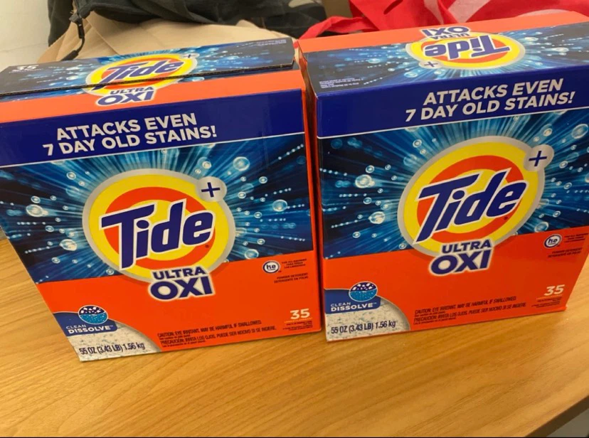 Two Tide Ultra Oxi Laundry Detergent Boxes