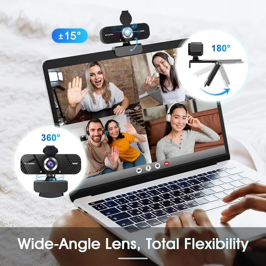 1080P Full HD Webcam with Privacy Cover - photo 3