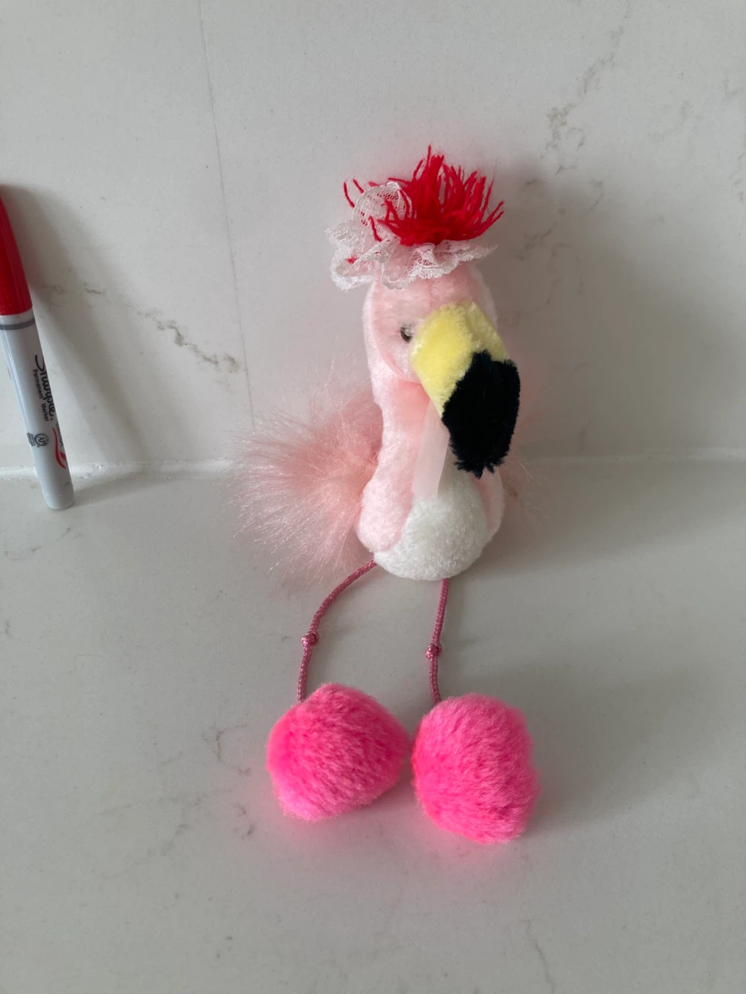 🏈vintage Pink Flamingo Plush Toy