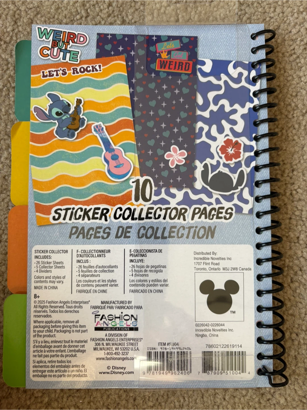 New Fashion Angels Disney Stitch Sticker Collector Book - photo 2