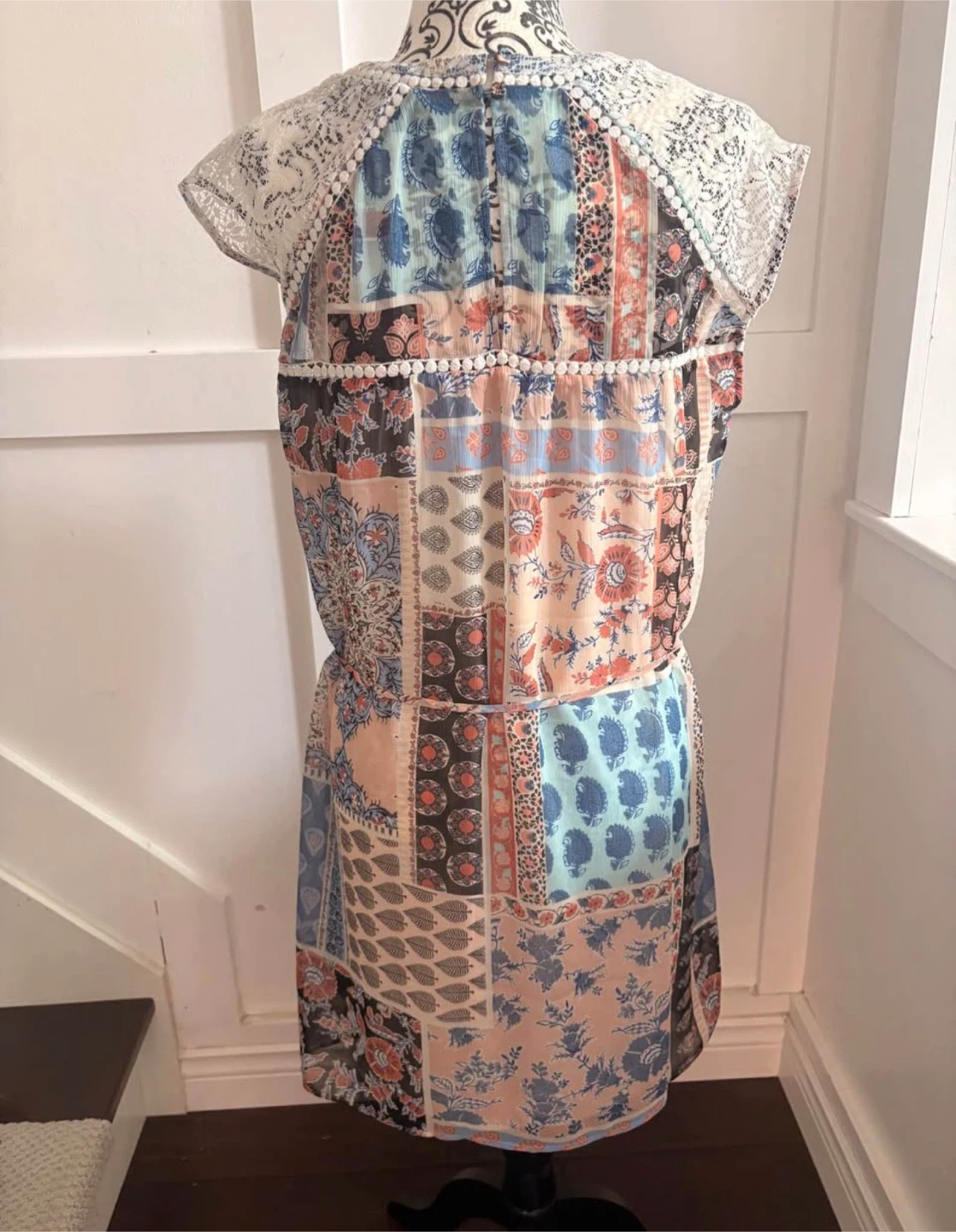 🏈Daniel Rainn Patchwork Dress - Size L - photo 2