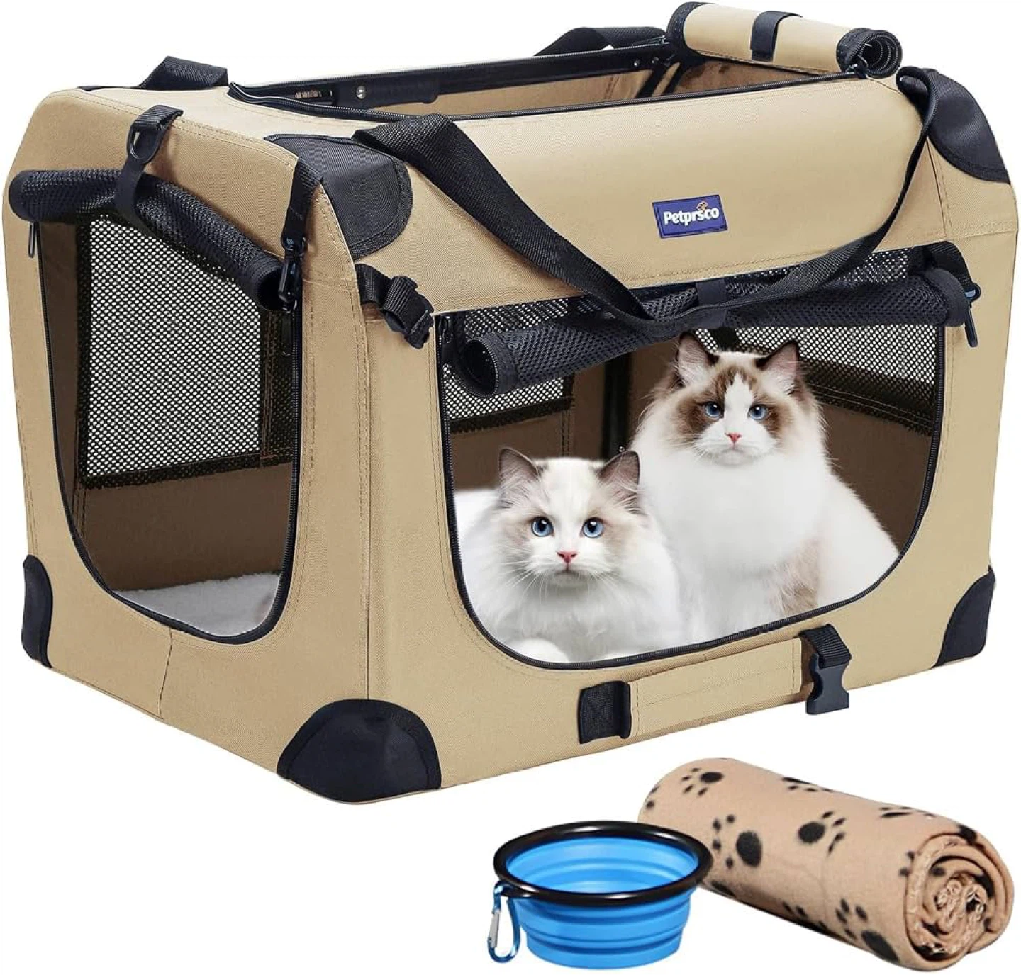 Petprsco Portable Collapsible Pet Crate - Small Brand new