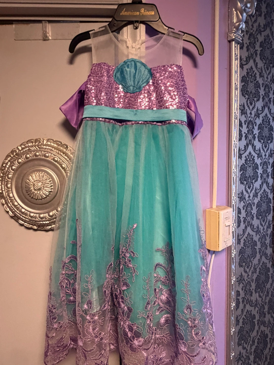 American Princess Mermaid Costume Dress