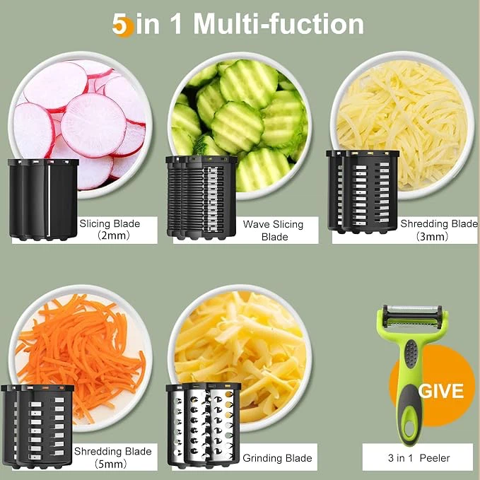Fyonio 5-in-1 Electric Vegetable Cutter - photo 2