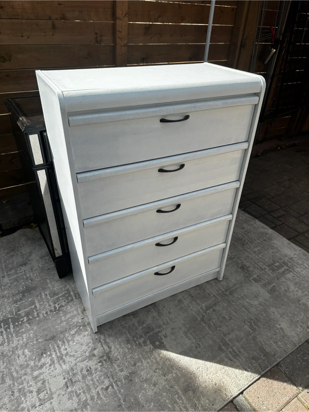 White 5-Drawer Dresser