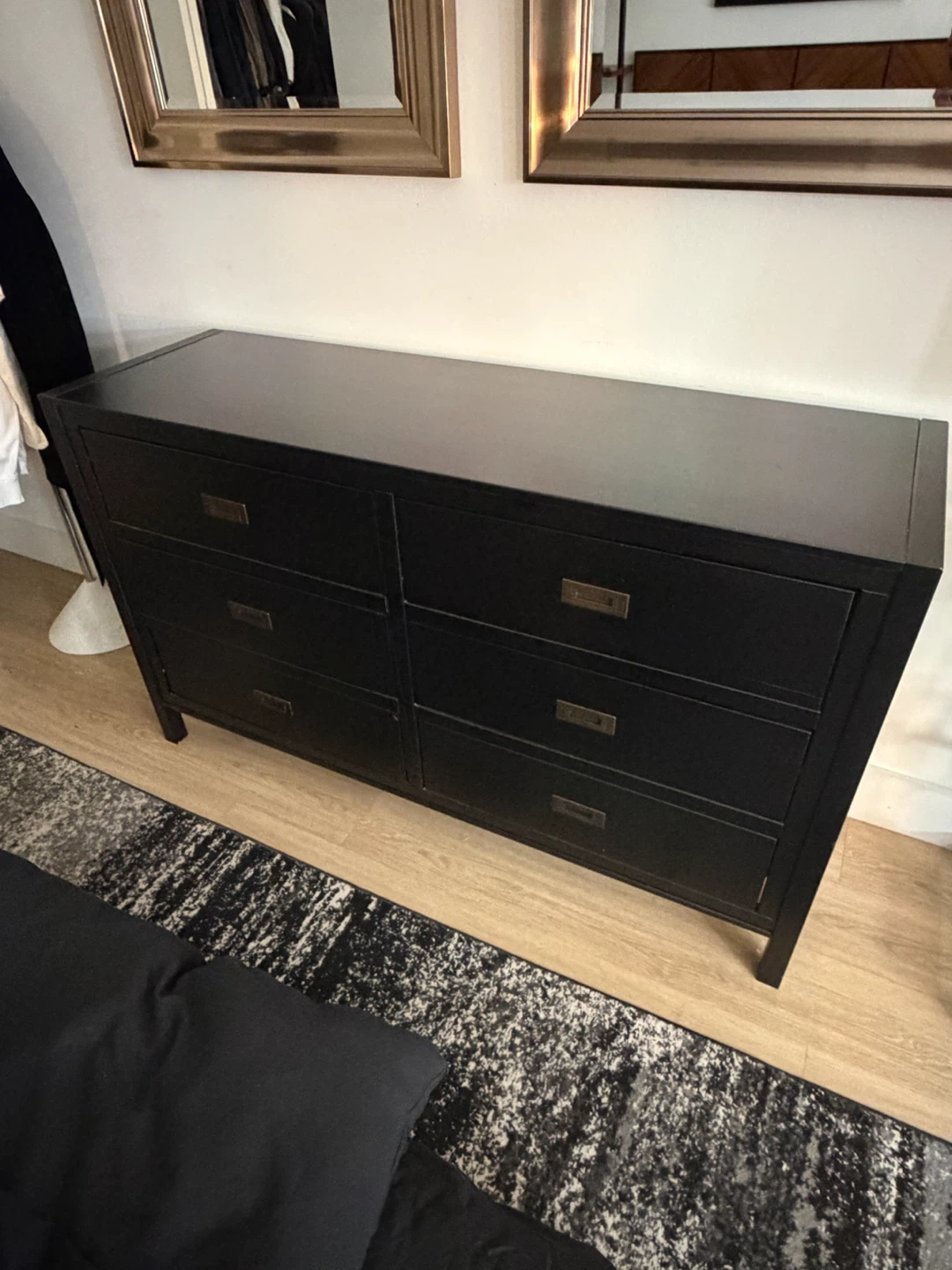 Black 6-Drawer Dresser - photo 4
