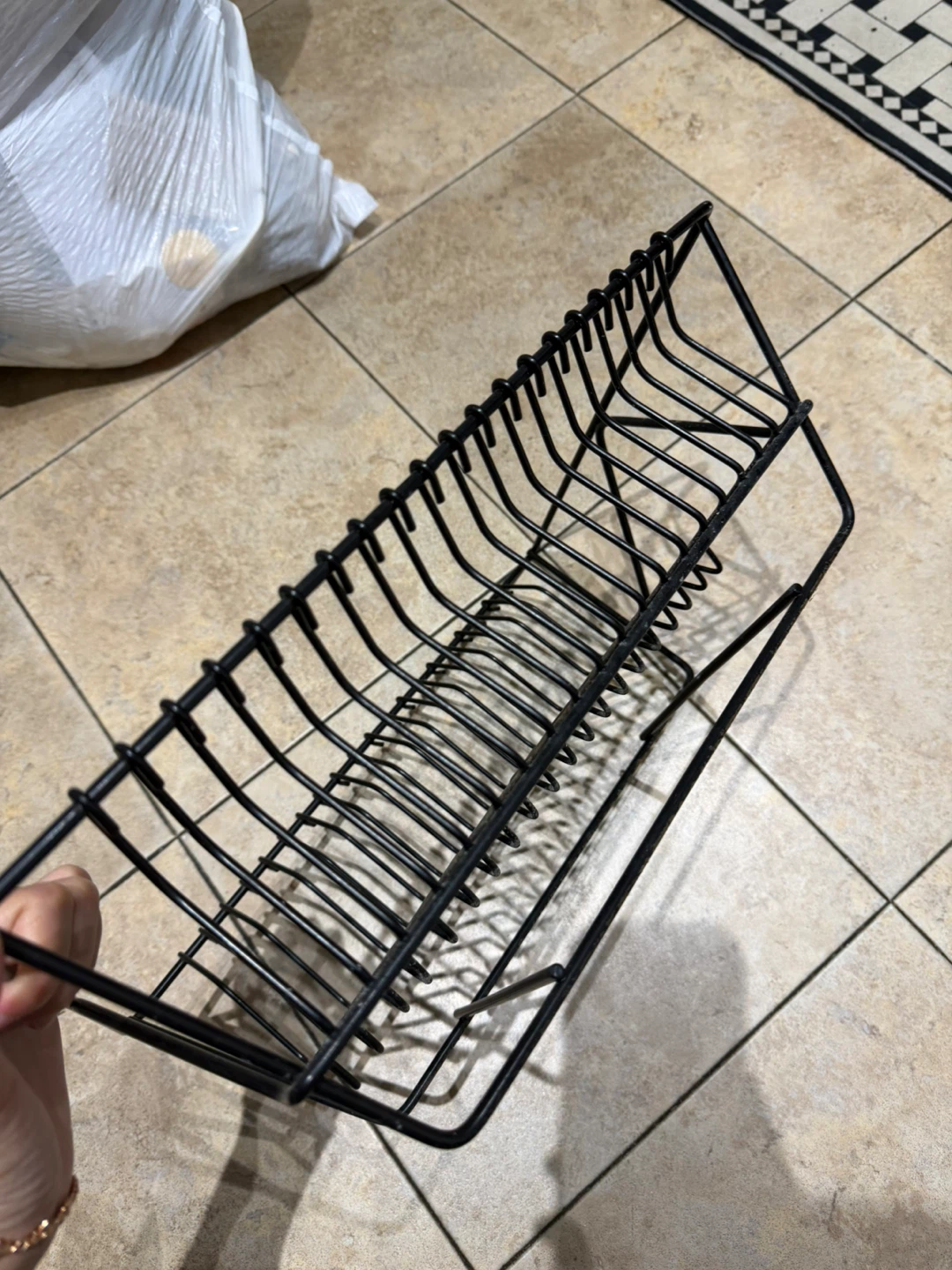Black Wire Dish Drying Rack - photo 3