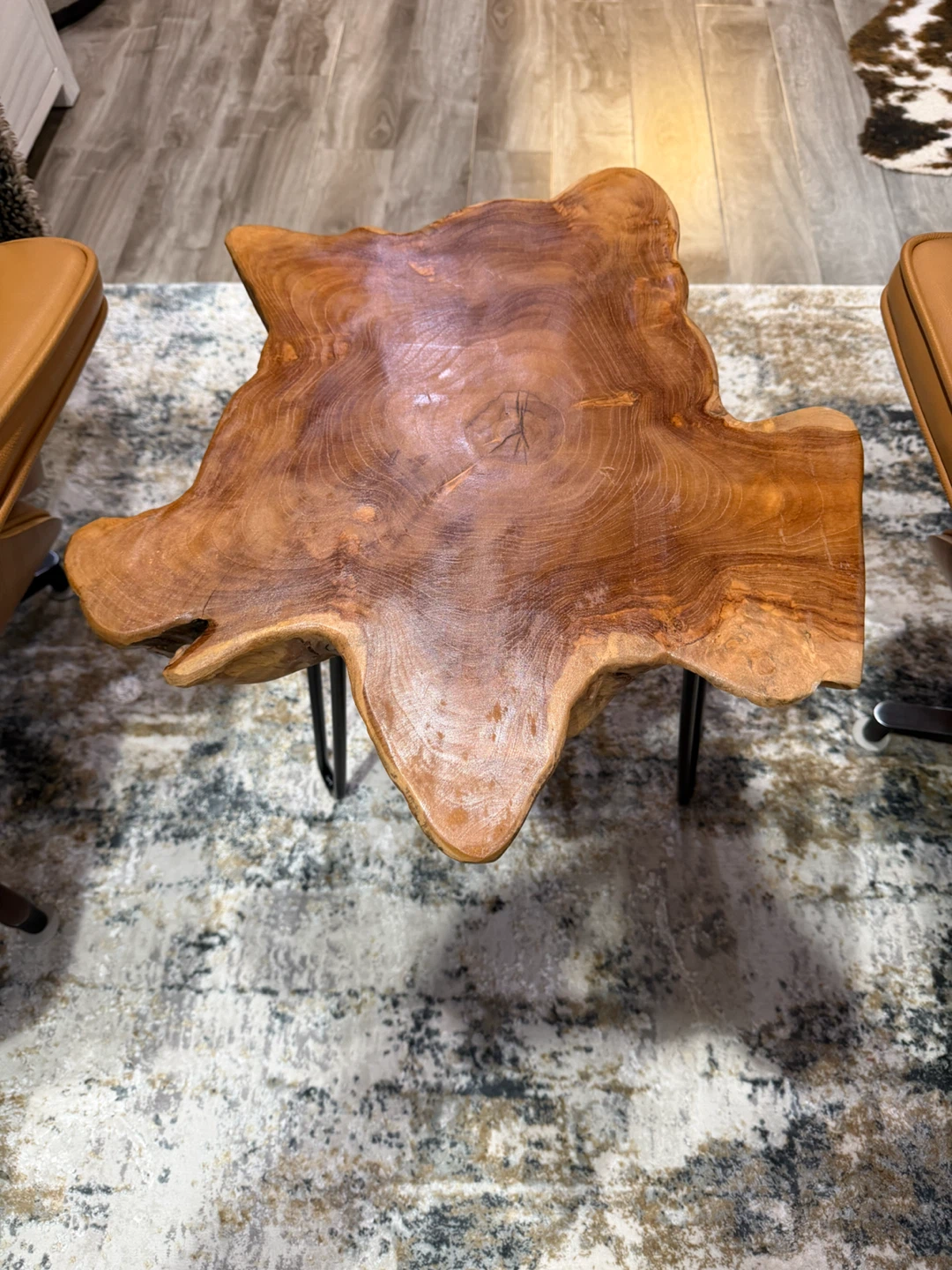 Live Edge Wood Side Table - photo 2