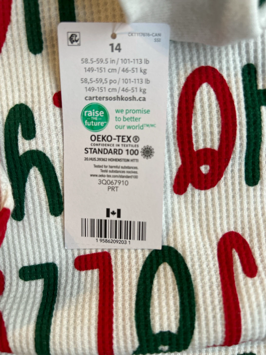 Carter's Jolly Holiday Pyjamas - Size 14 - photo 3
