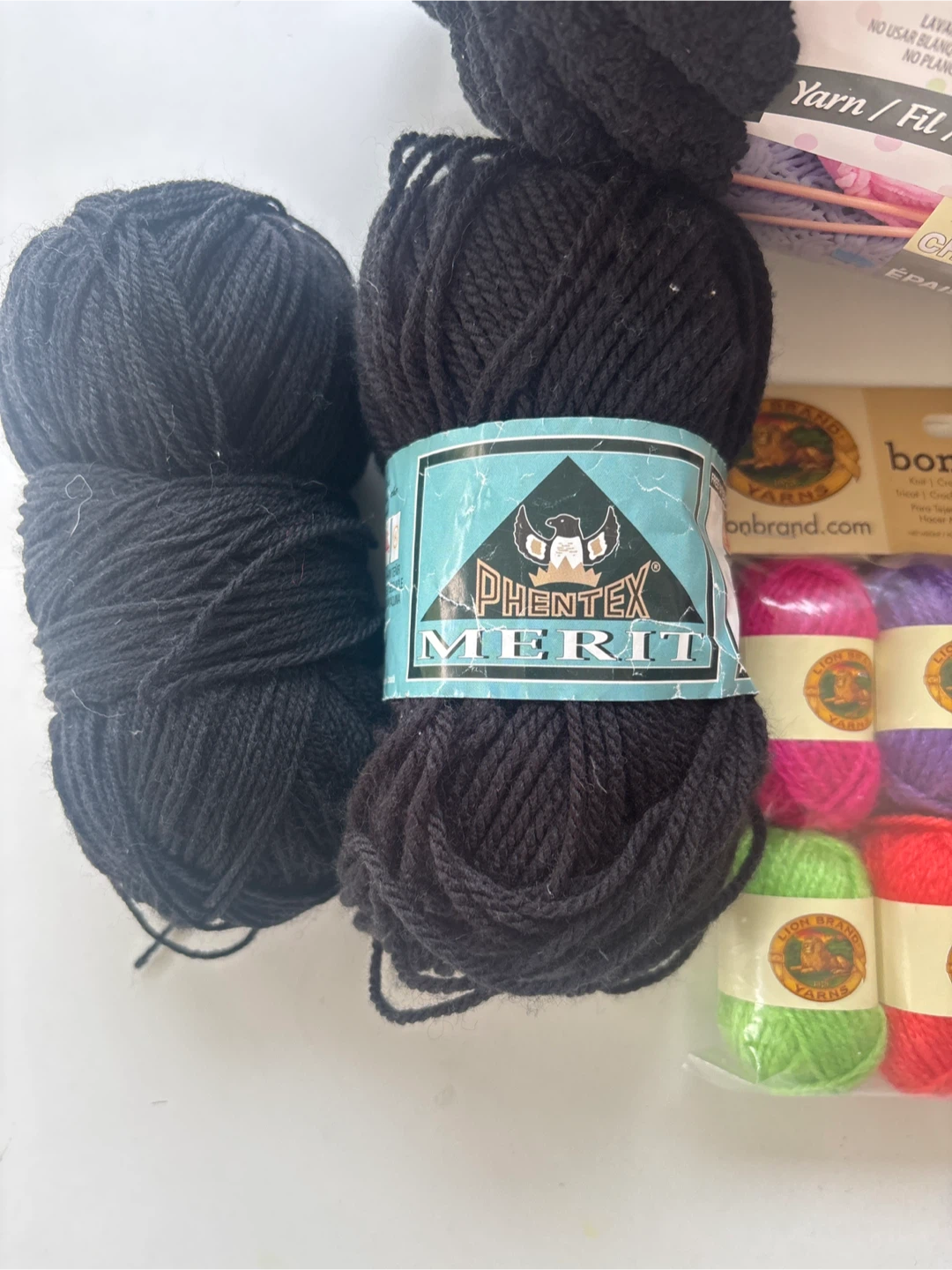 Assorted Yarn Bundle with Knitting Needles - photo 2