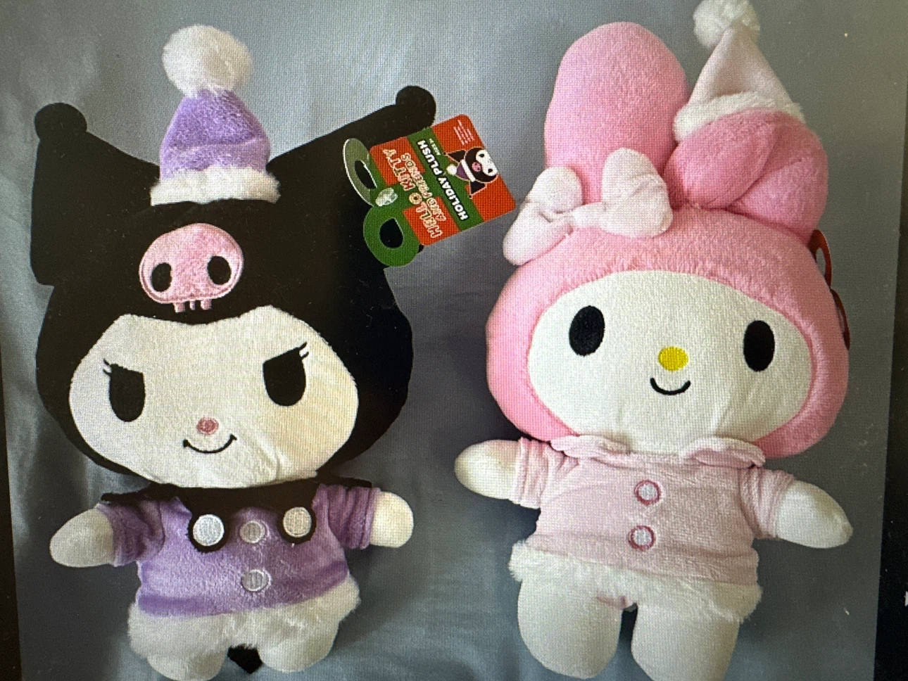 Sanrio Holiday Plush Kuromi and My Melody